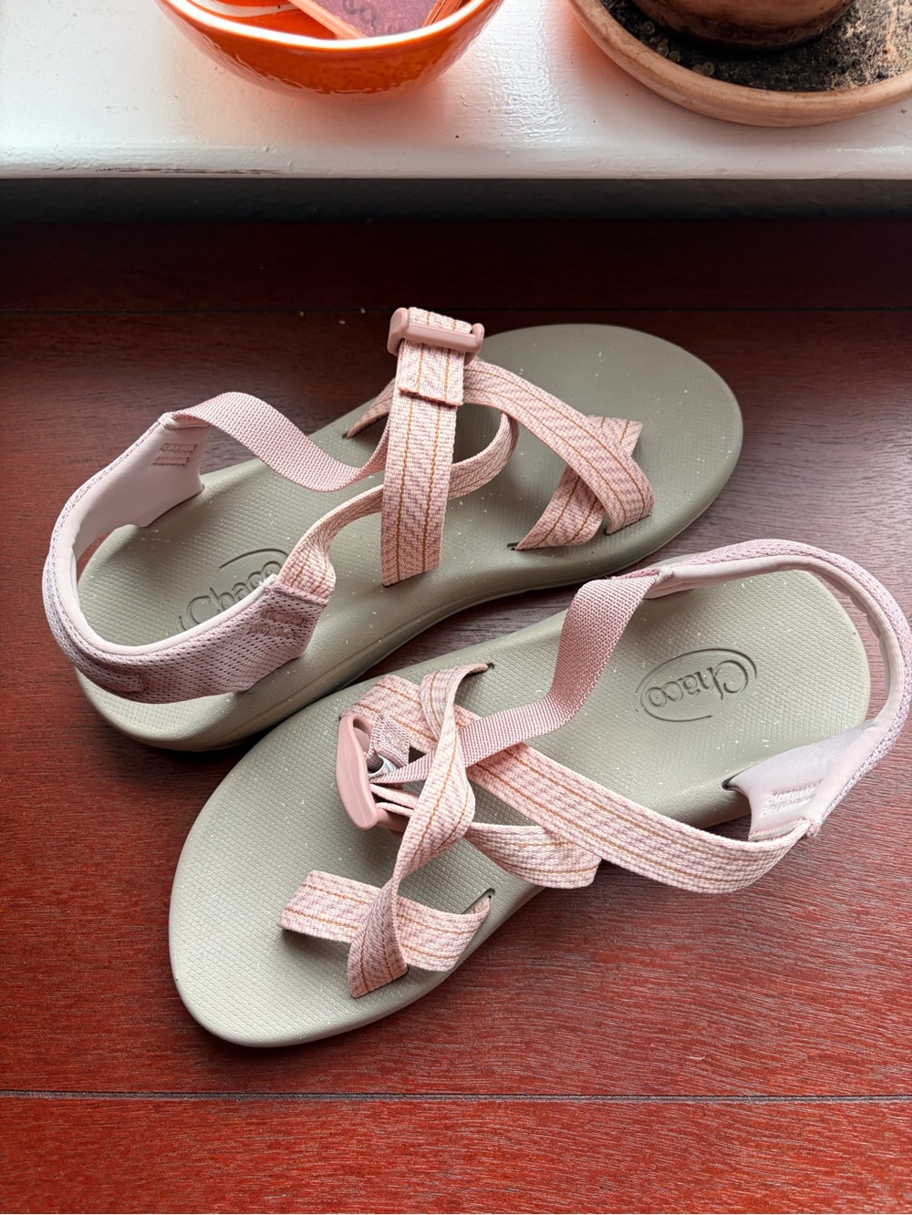 Chaco Women's Pale Pink Strap Sandals